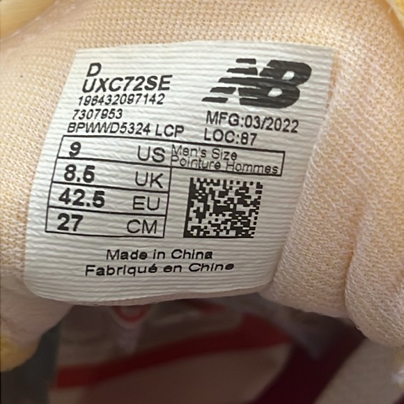 NWOB! New Balance X Staud XC 72 men’s size 9, sneakers. - Picture 5 of 12